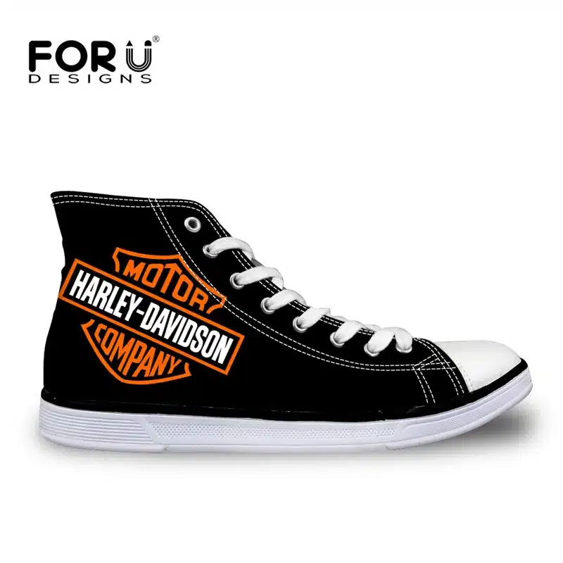 FORUDESIGNS Cool Men's High Top Canvas Shoes Classic High-top Flat Shoe Casual Men Lace-up Vulcanized Shoes for Male Zapatos Man 14