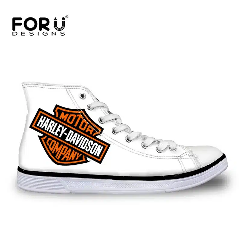 FORUDESIGNS Cool Men's High Top Canvas Shoes Classic High-top Flat Shoe Casual Men Lace-up Vulcanized Shoes for Male Zapatos Man 18