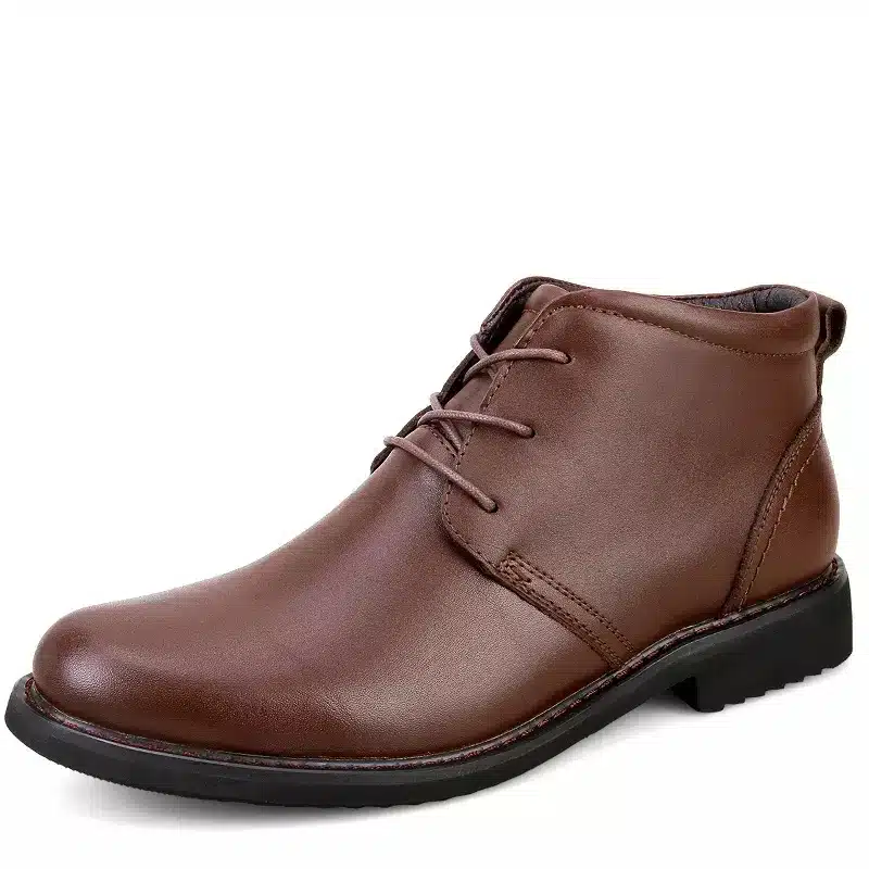 Genuine Leather Men Boots, Handmade Super Warm Men Winter Shoes,High Quality Ankle Boots For Autumn And Winter Shoes 23