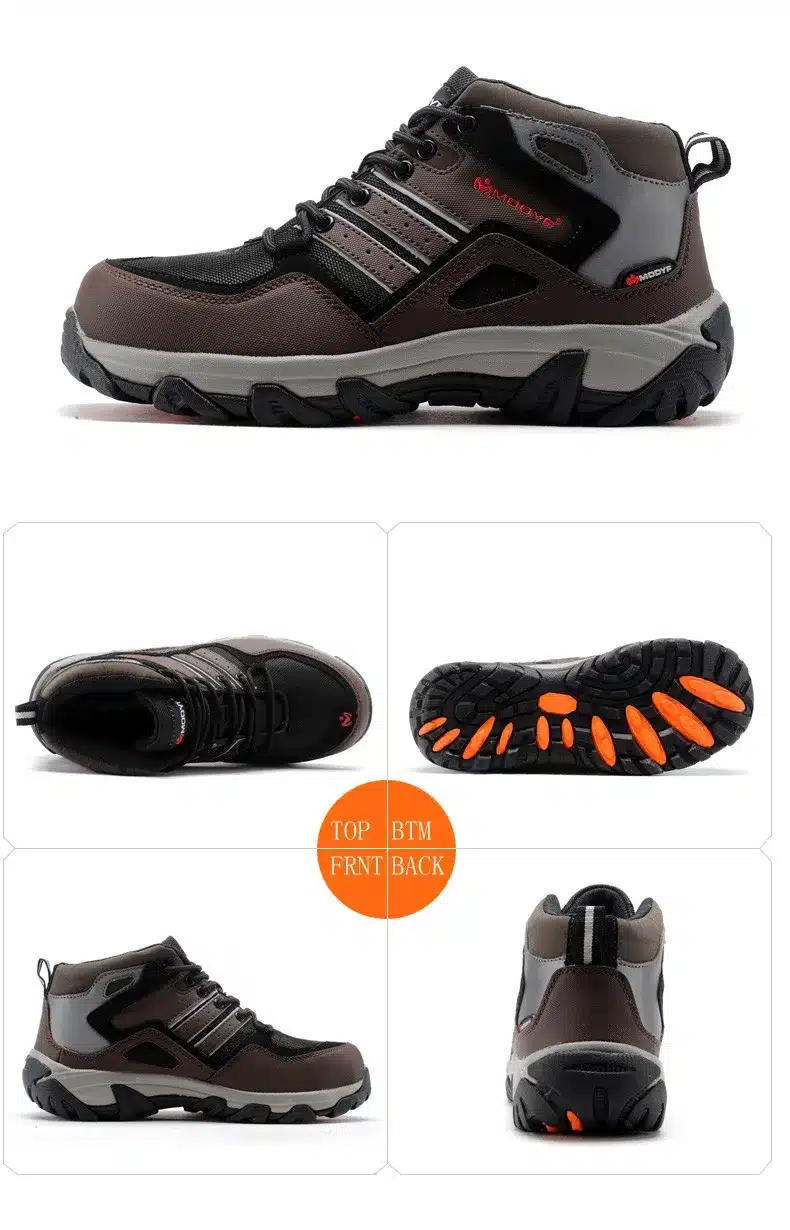 Modyf men winter warm steel toe cap work safety shoes casual reflective breathable outdoor boots puncture proof footwear 26