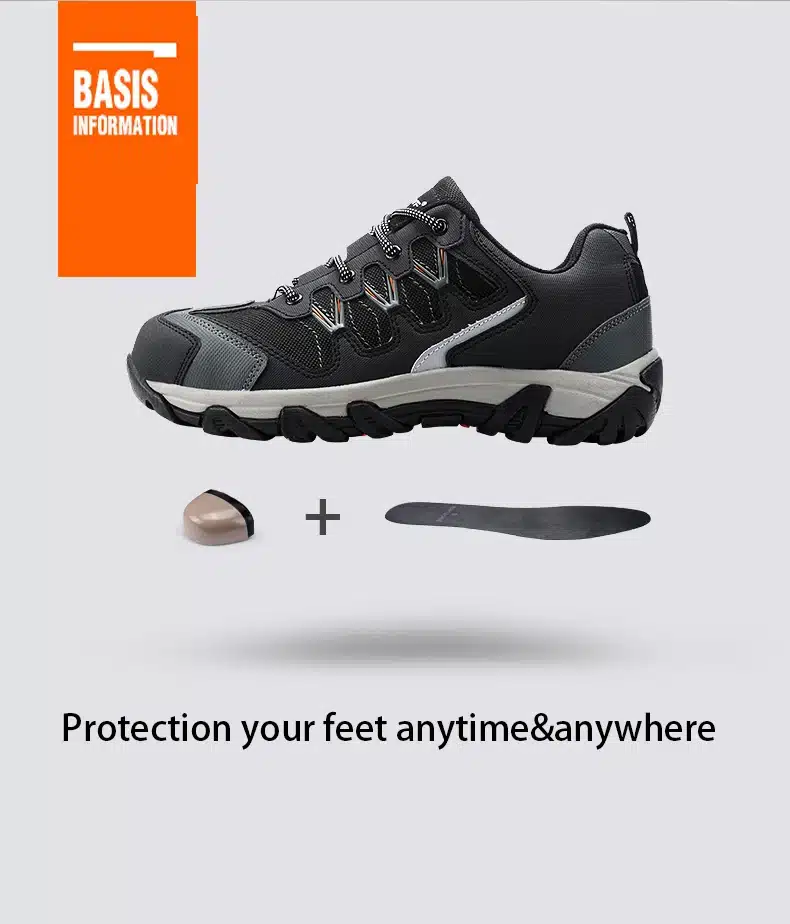 Modyf men steel toe cap work safety shoes casual reflective breathable outdoor boots puncture proof protection footwear 13