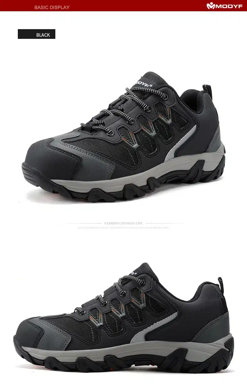 Modyf men steel toe cap work safety shoes casual reflective breathable outdoor boots puncture proof protection footwear 24
