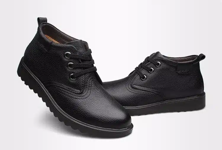Genuine Leather Men Boots Comfortable Fashion Men Winter Shoes,Top Quality Handmade Plus Size Men Winter Snow Boots 22