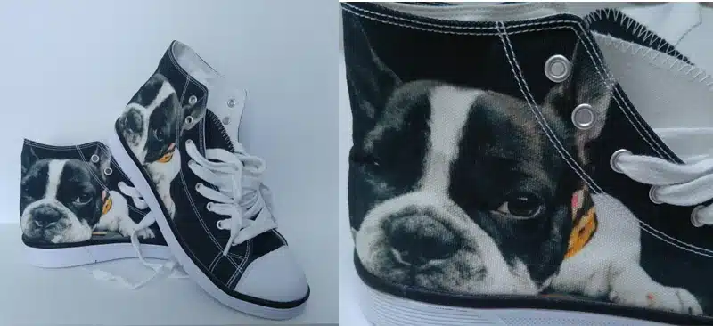 FORUDESIGNS Casual Men's Shoes Fashion 3D Animal Vulcanized Shoes,Cool 3D Tiger Dog Husky Classic Men High Top Canvas Flat Shoes 17