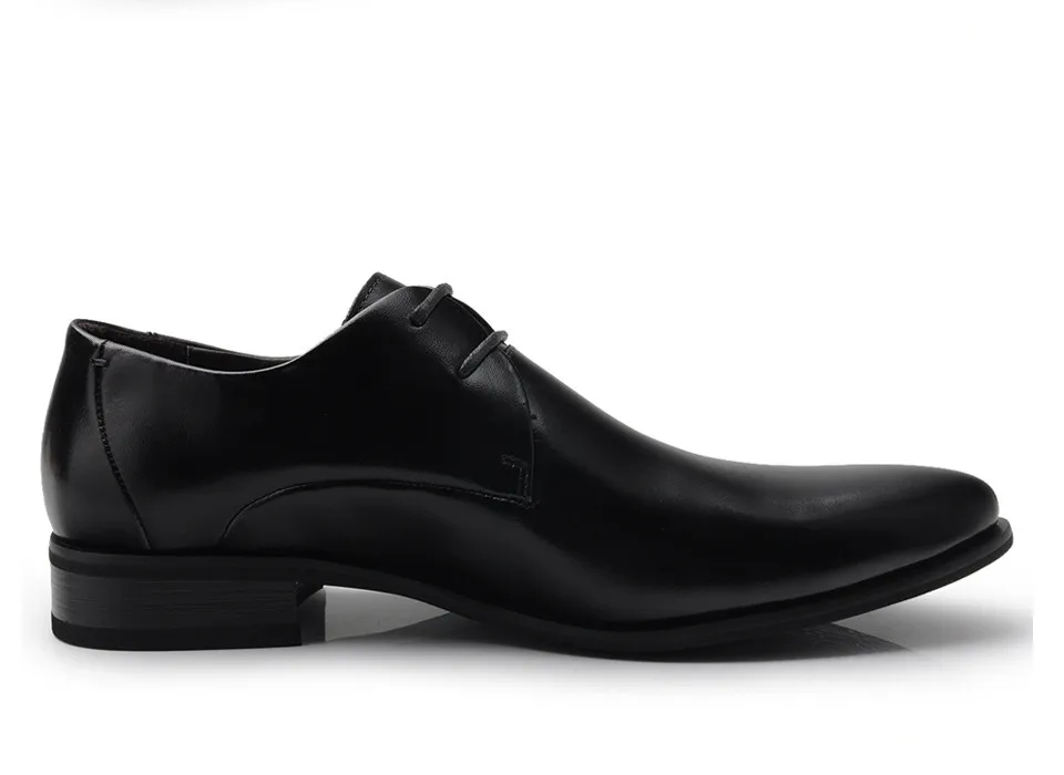 OSCO Fashion Men Shoes Genuine Leather Men Dress Shoes Brand Luxury Men's Business Casual Classic Gentleman Shoes Man #RU0001 22