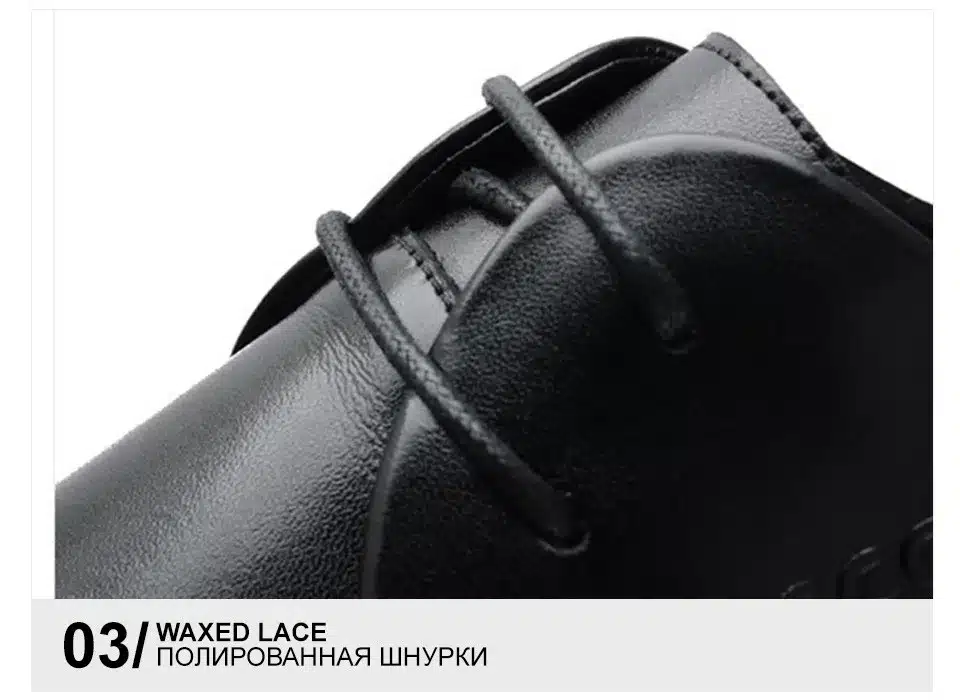 OSCO Fashion Men Shoes Genuine Leather Men Dress Shoes Brand Luxury Men's Business Casual Classic Gentleman Shoes Man #RU0001 26