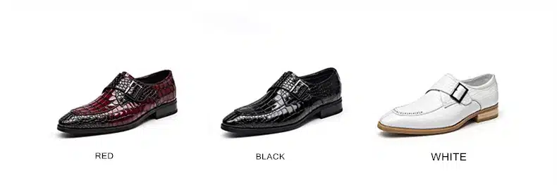 Mens Bullock genuine wine red leather shoes buckle black men party wedding dress shoe Business Leather Shoes ST68102 CHENGYUAN 8