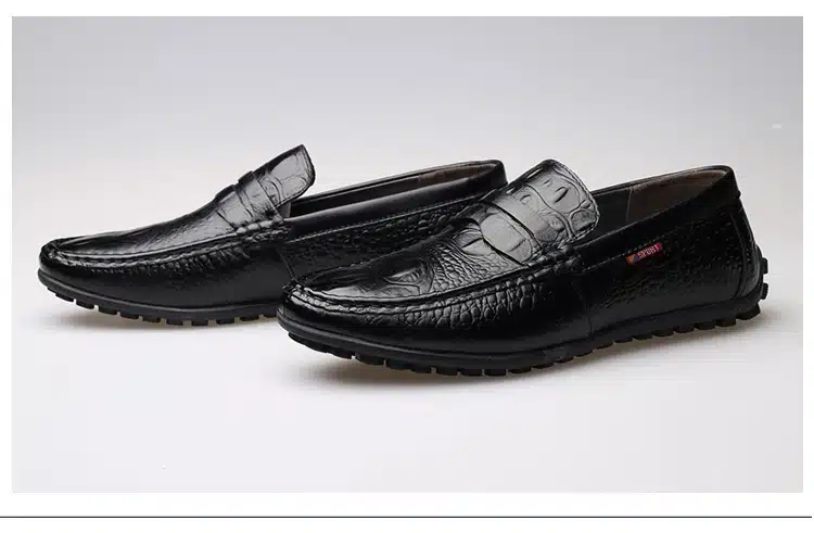 MVVT 2017 New Slip-On Men Formal Shoes Basic Dress Shoes Genuine Leather Shoes Men Fashion Crocodile Grain Men Flats 28