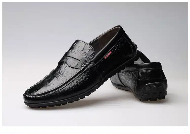 MVVT 2017 New Slip-On Men Formal Shoes Basic Dress Shoes Genuine Leather Shoes Men Fashion Crocodile Grain Men Flats 29