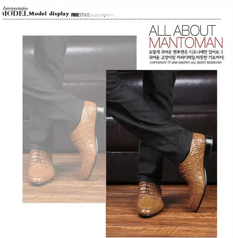 BIMUDUIYU Fashion Crocodile Grain Genuine Leather Lace-Up Business Shoes Men Dress Leather Shoes zapatos hombre Big Size 39-49 16