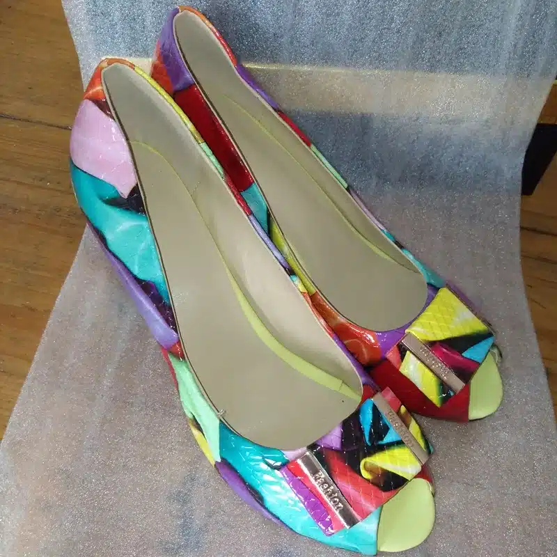 EGONERY fashion pumps shoes 2017 summer women high heels open toe shoes woman office shoes plus size party ladies dance pumps 15