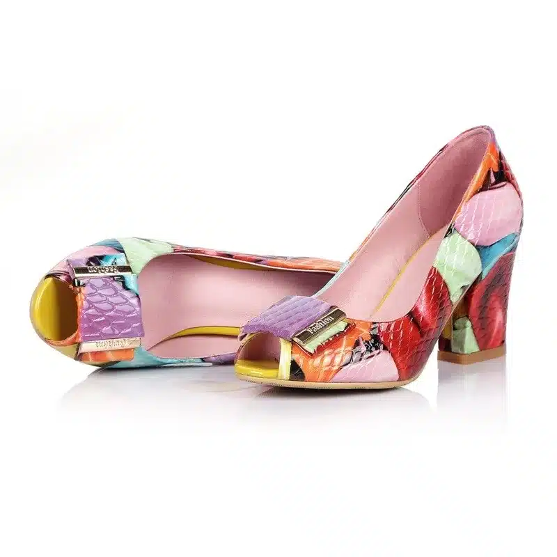 EGONERY fashion pumps shoes 2017 summer women high heels open toe shoes woman office shoes plus size party ladies dance pumps 20