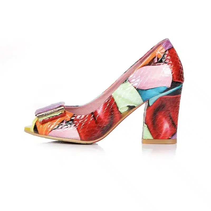 EGONERY fashion pumps shoes 2017 summer women high heels open toe shoes woman office shoes plus size party ladies dance pumps 22