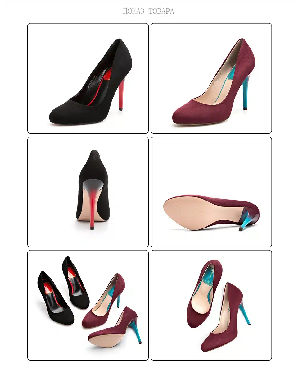 Women's pumps New model Spring 2017 High thin heels PU leather Fashion Classic shoes for woman 36-41 Free shipping NAYTILYE 6