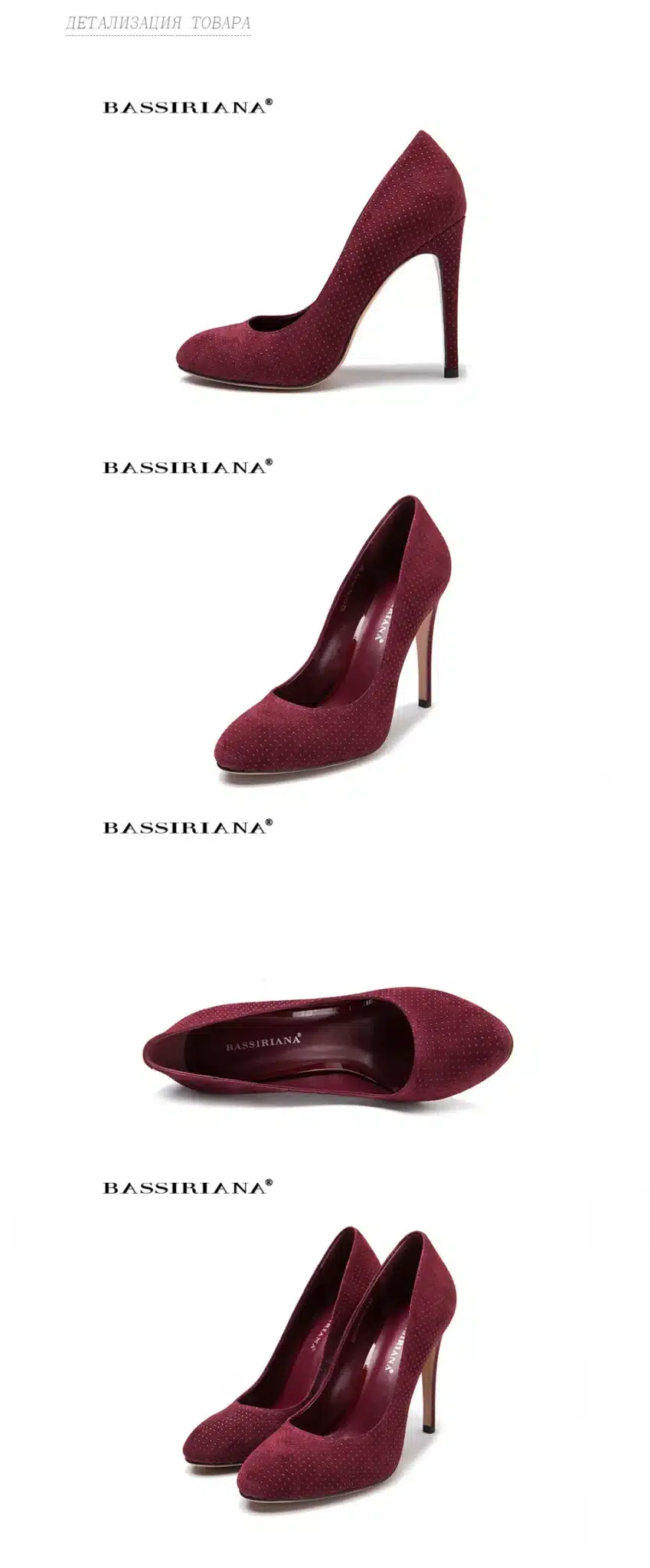 Genuine leather pumps 2017 High heels shoes womanThin heel women shoes 35-40 Round Toe Fashion shoe Free shipping BASSIRIANA 10