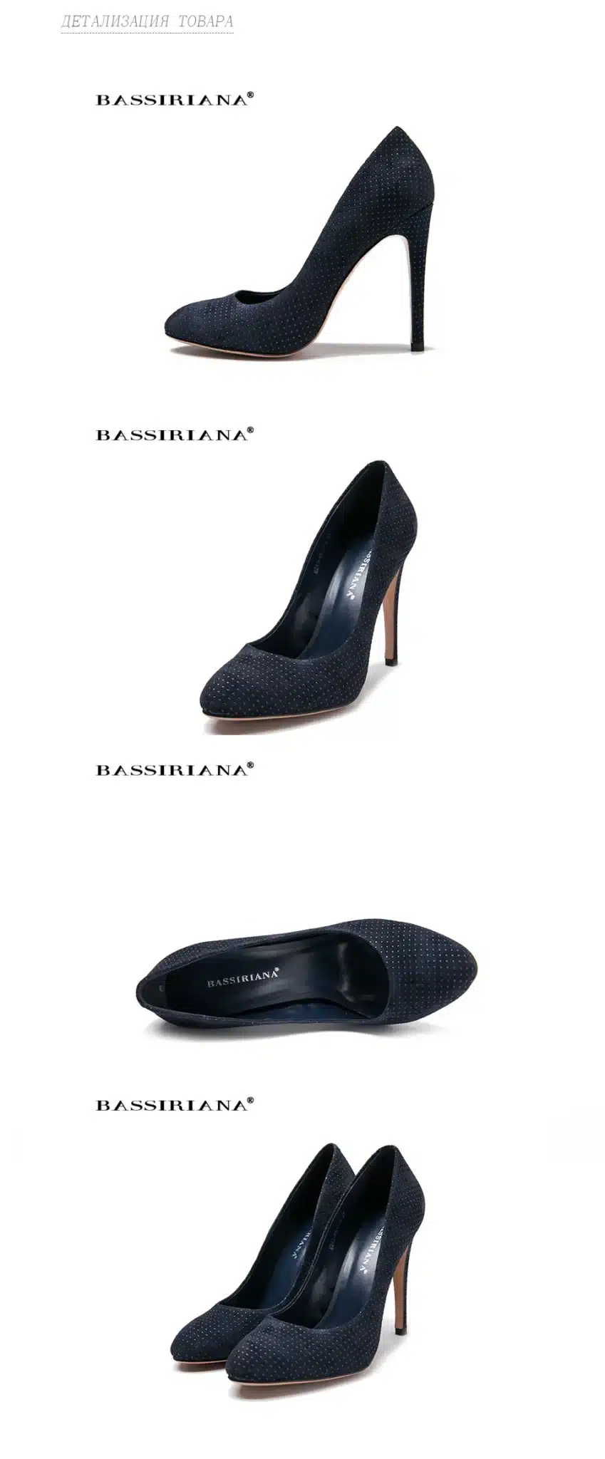 Genuine leather pumps 2017 High heels shoes womanThin heel women shoes 35-40 Round Toe Fashion shoe Free shipping BASSIRIANA 11