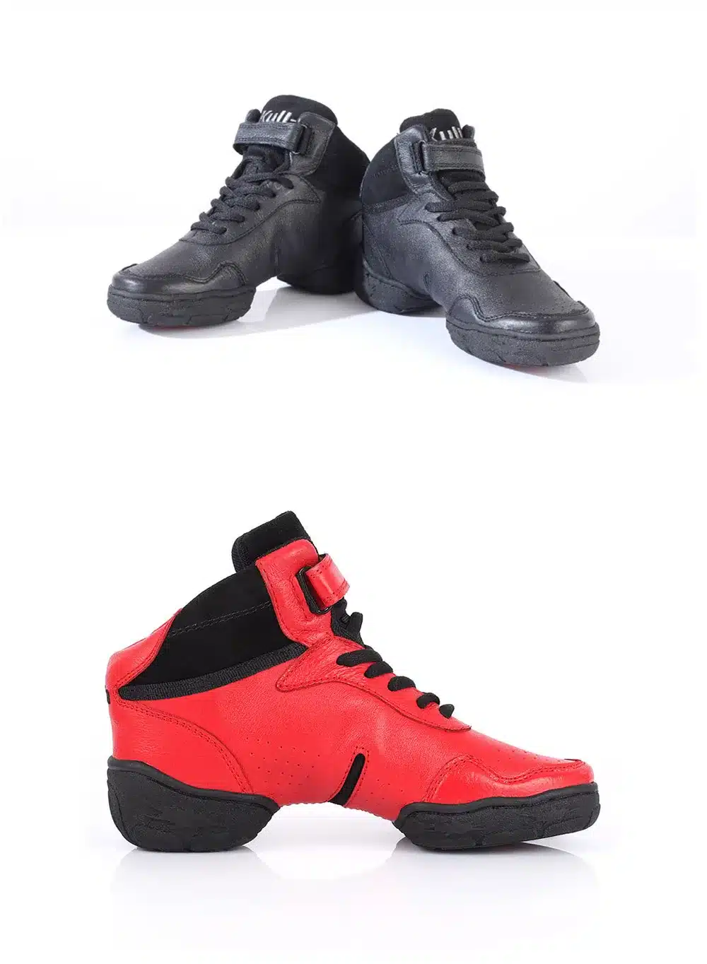 White/Black/Red Original Women/Men Modern Salsa Jazz Dance Shoes Genuine Leather With Breathable Dance Sneakers Plus Big 27.5cm 18