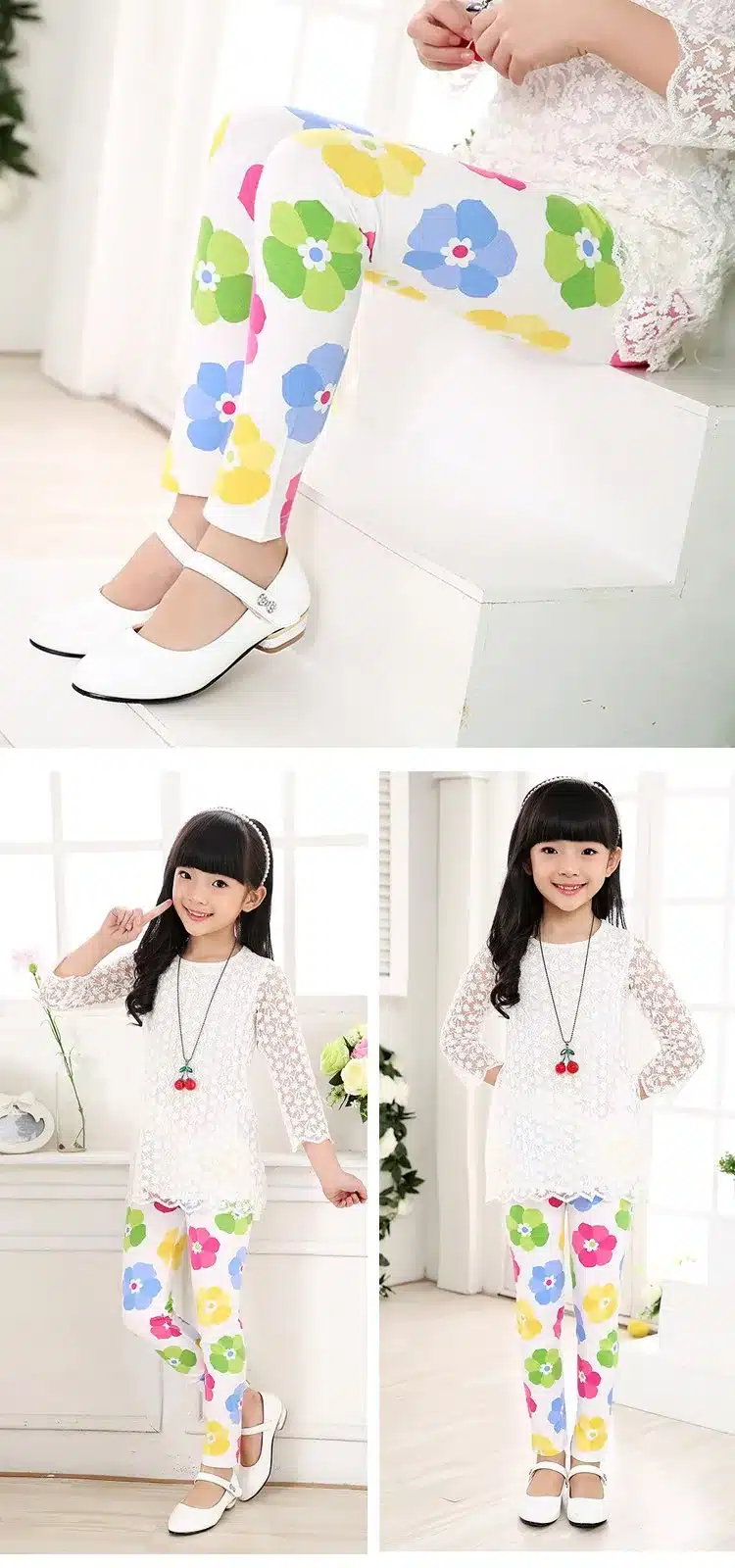 Baby Kids Childrens printing Flower Toddler Classic Leggings girls pants Girls legging 2-14Ybaby girl leggings 25