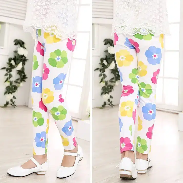 Baby Kids Childrens printing Flower Toddler Classic Leggings girls pants Girls legging 2-14Ybaby girl leggings 26