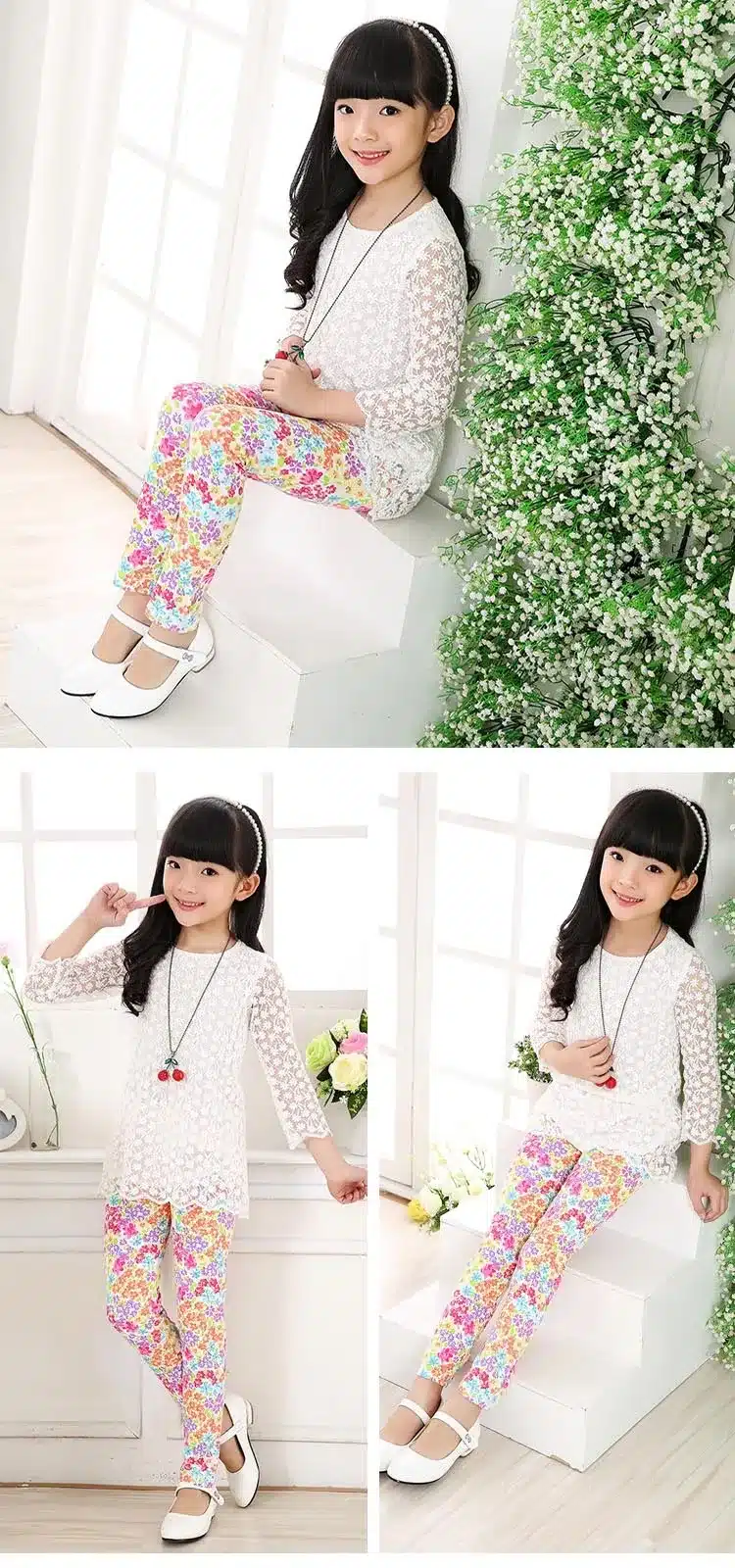 Baby Kids Childrens printing Flower Toddler Classic Leggings girls pants Girls legging 2-14Ybaby girl leggings 27