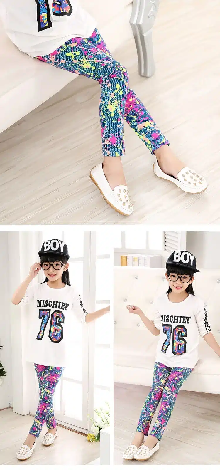 Baby Kids Childrens printing Flower Toddler Classic Leggings girls pants Girls legging 2-14Ybaby girl leggings 29