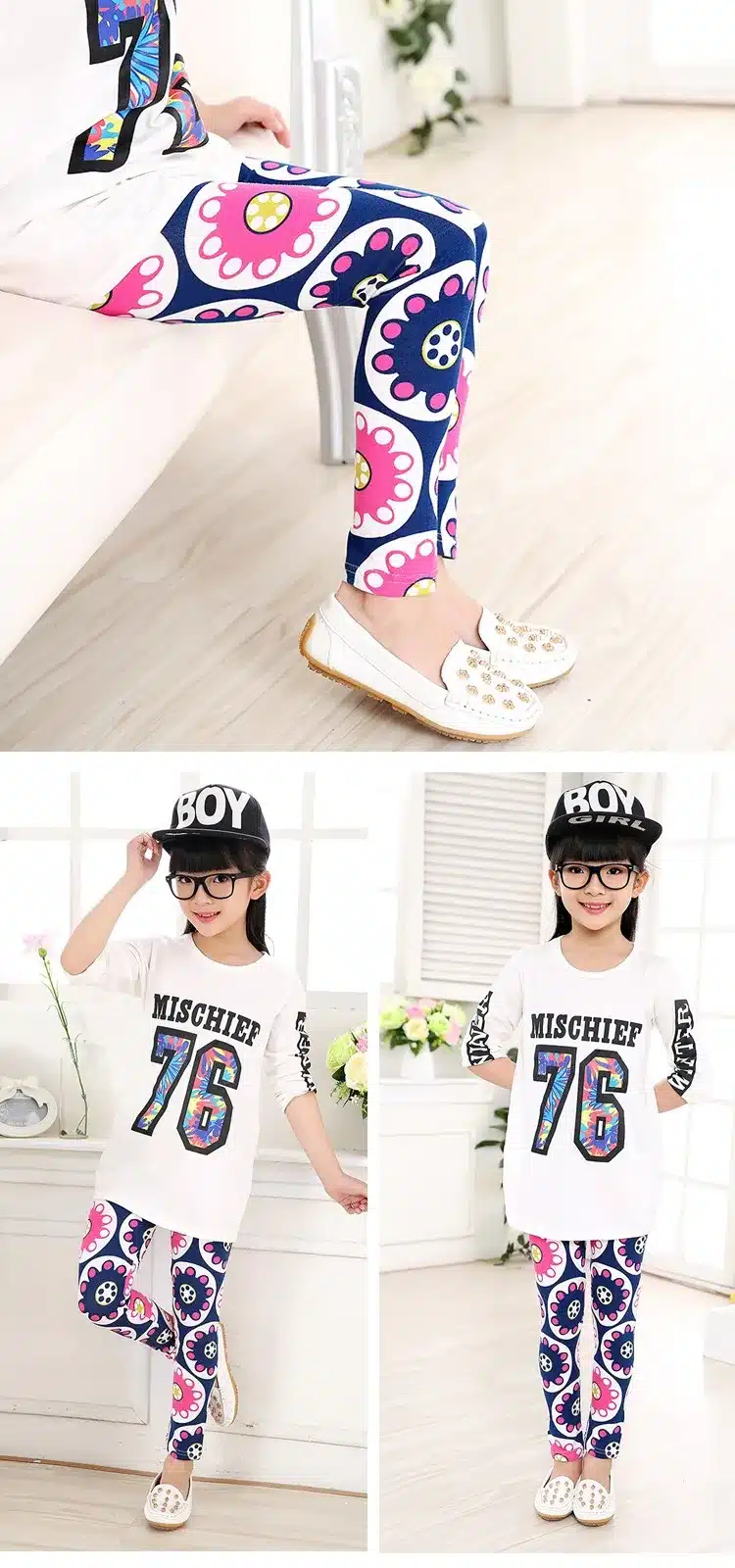 Baby Kids Childrens printing Flower Toddler Classic Leggings girls pants Girls legging 2-14Ybaby girl leggings 31