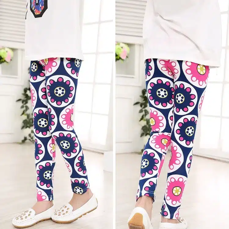 Baby Kids Childrens printing Flower Toddler Classic Leggings girls pants Girls legging 2-14Ybaby girl leggings 32