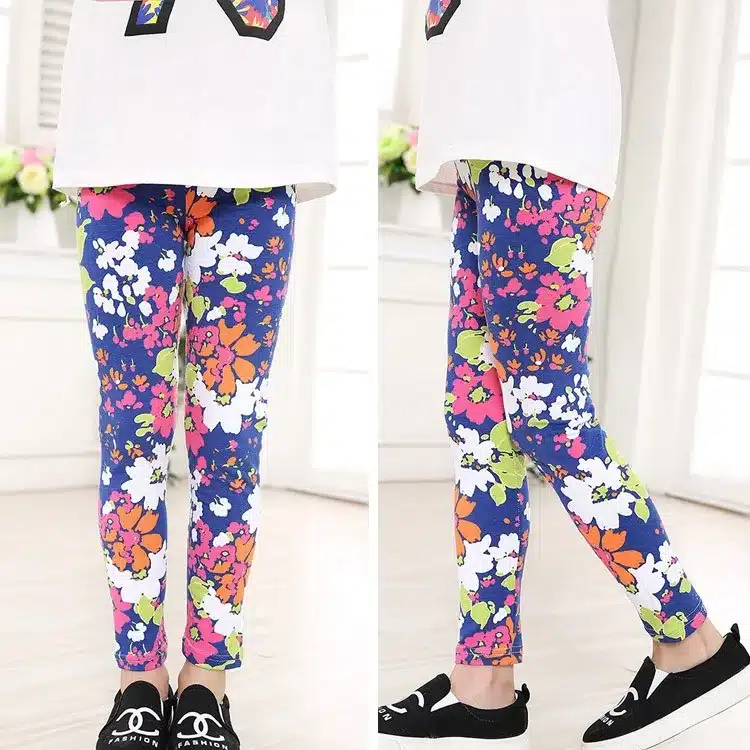 Baby Kids Childrens printing Flower Toddler Classic Leggings girls pants Girls legging 2-14Ybaby girl leggings 36