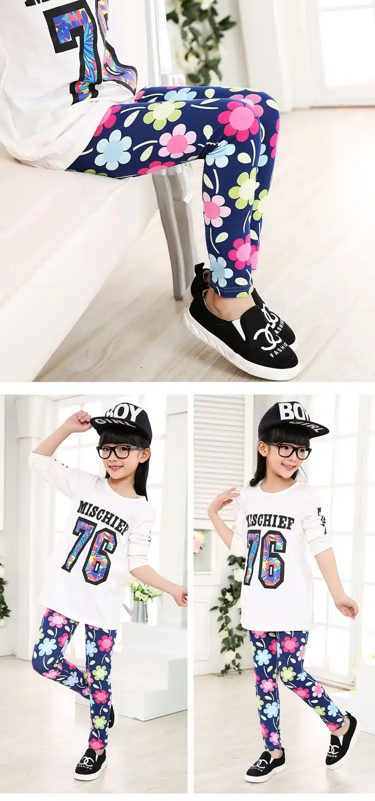 Baby Kids Childrens printing Flower Toddler Classic Leggings girls pants Girls legging 2-14Ybaby girl leggings 37