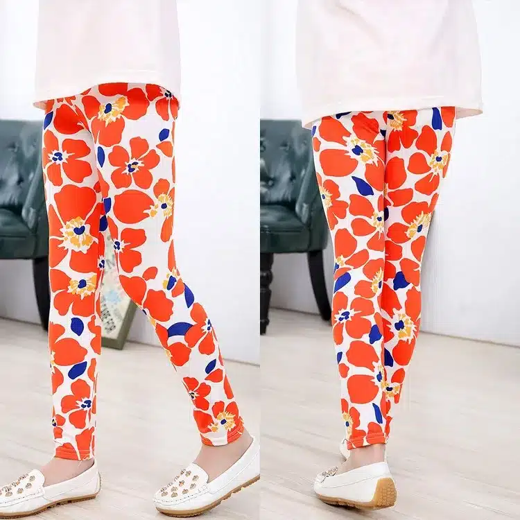 Baby Kids Childrens printing Flower Toddler Classic Leggings girls pants Girls legging 2-14Ybaby girl leggings 42