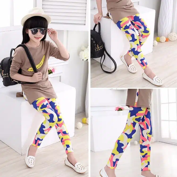 Baby Kids Childrens printing Flower Toddler Classic Leggings girls pants Girls legging 2-14Ybaby girl leggings 58