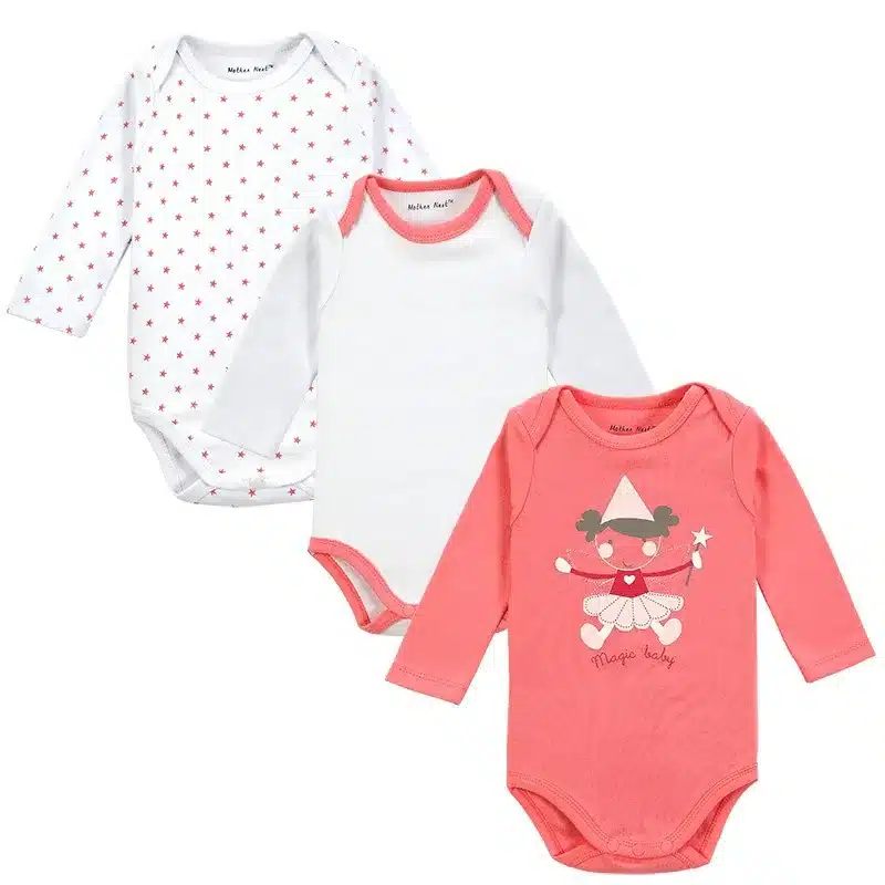100% Cotton Baby Bodysuit 3pieces/lot Autumn Newborn Cotton Body Baby Long Sleeve Underwear Next Infant Boy Girl Pajamas Clothes 6