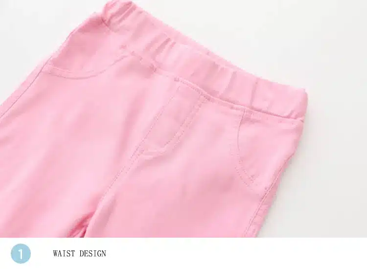 sheecute girls pants childrens candy color pencil pants Kids skinny full length trousers for 3-12Y SQB1121 20