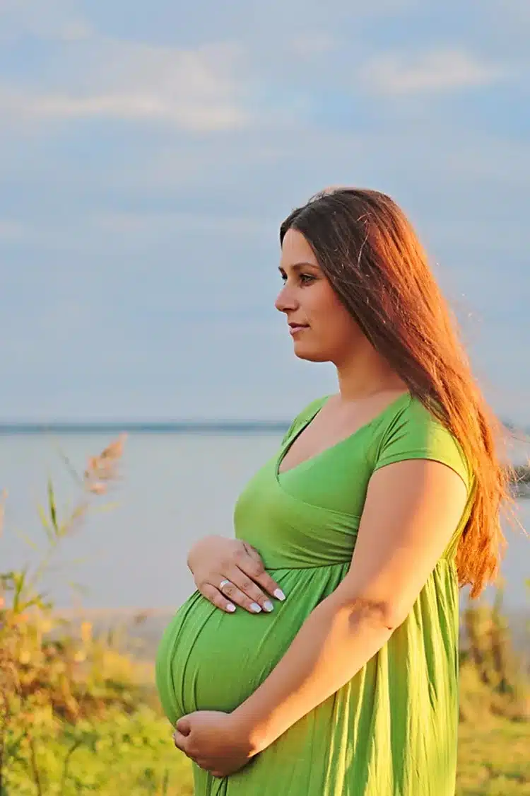 Maternity Dress For Photo Shooting Boat Neck White Dress Maternty Photography Props Short Sleeve Stretch Cotton Pregnant Dress 4