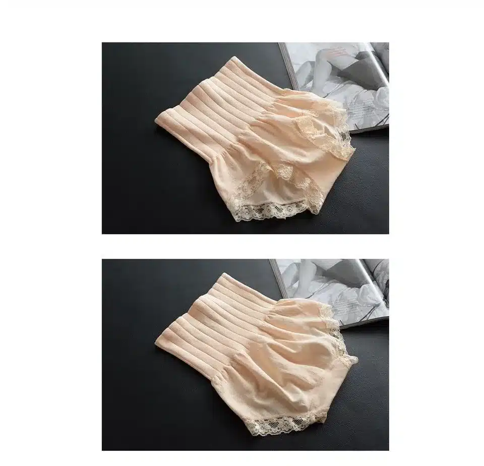 2017 ladies seamless high waist abdomen hip sculpting underwear briefs Modal lace lingerie boutique underpant belly band Pants 3
