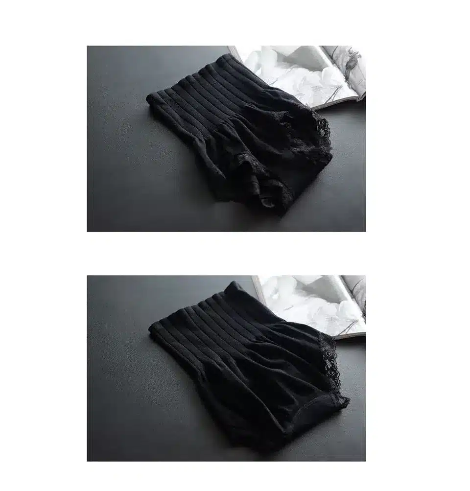 2017 ladies seamless high waist abdomen hip sculpting underwear briefs Modal lace lingerie boutique underpant belly band Pants 6
