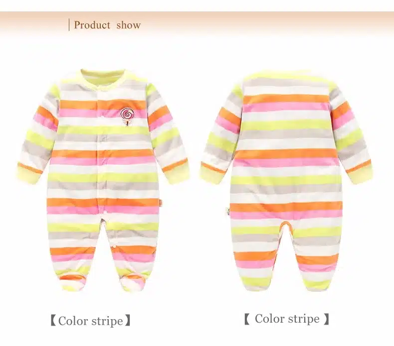 HHTU Baby Rompers clothes long sleeved coveralls for newborns Boy Girl Polar Fleece baby Clothing for Autumn/Winter 17