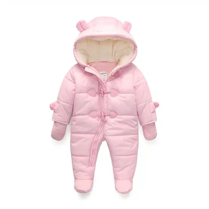 lrcoml Keep Thick warm Infant baby rompers Winter clothes Newborn Baby Boy Girl Romper Jumpsuit Hooded Kid Outerwear For 0-24M 13