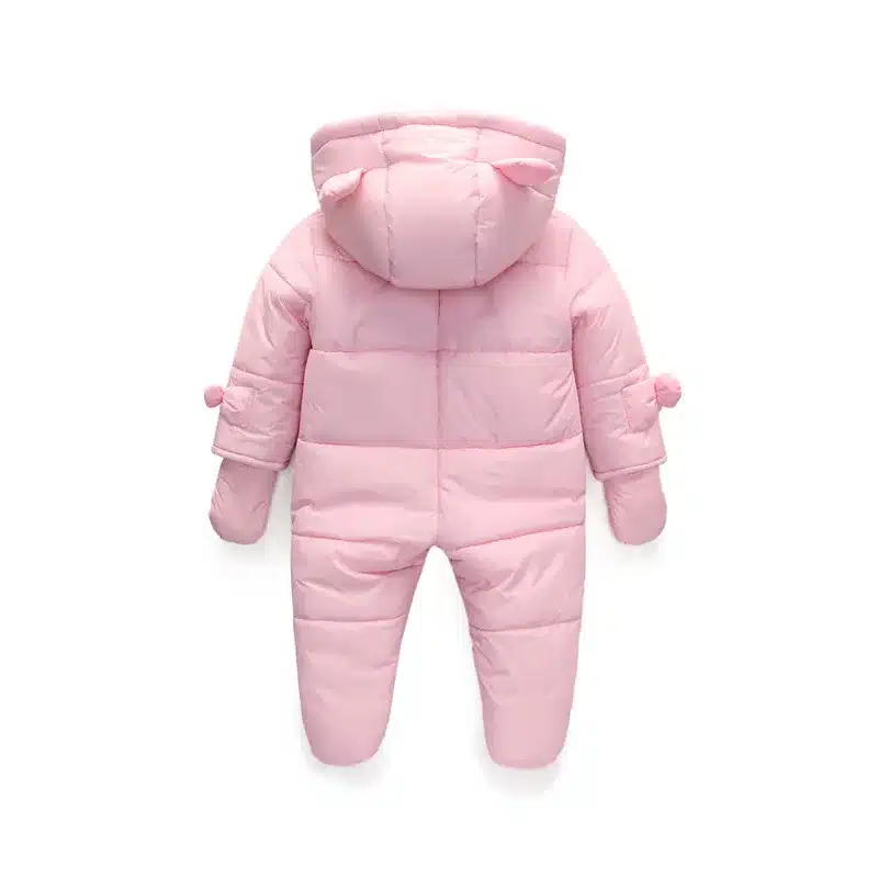 lrcoml Keep Thick warm Infant baby rompers Winter clothes Newborn Baby Boy Girl Romper Jumpsuit Hooded Kid Outerwear For 0-24M 14