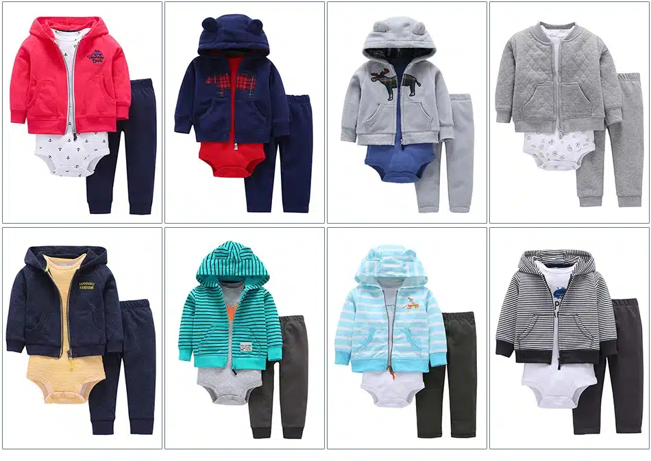 2018 Top Fashion Special Offer Full 100% Cotton Bodysuit & Pants Set Clothing Baby Boys Girl Clothes 0~24 Months Newborn Suit 3