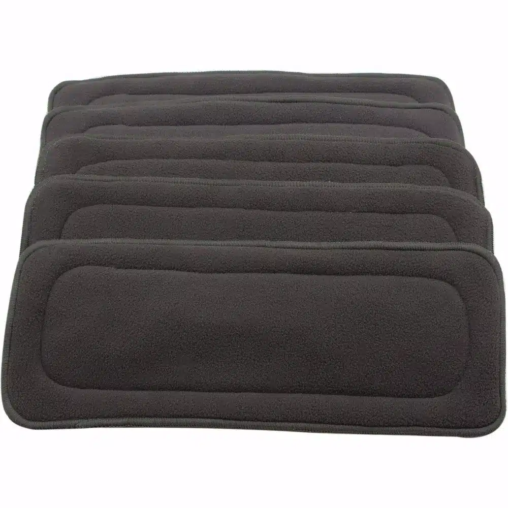 [Mumsbest]10 pcs Bamboo Charcoal Inserts For Baby Cloth Diaper Reusable Washable Inserts Liners For Real Pocket Cloth Nappy 19