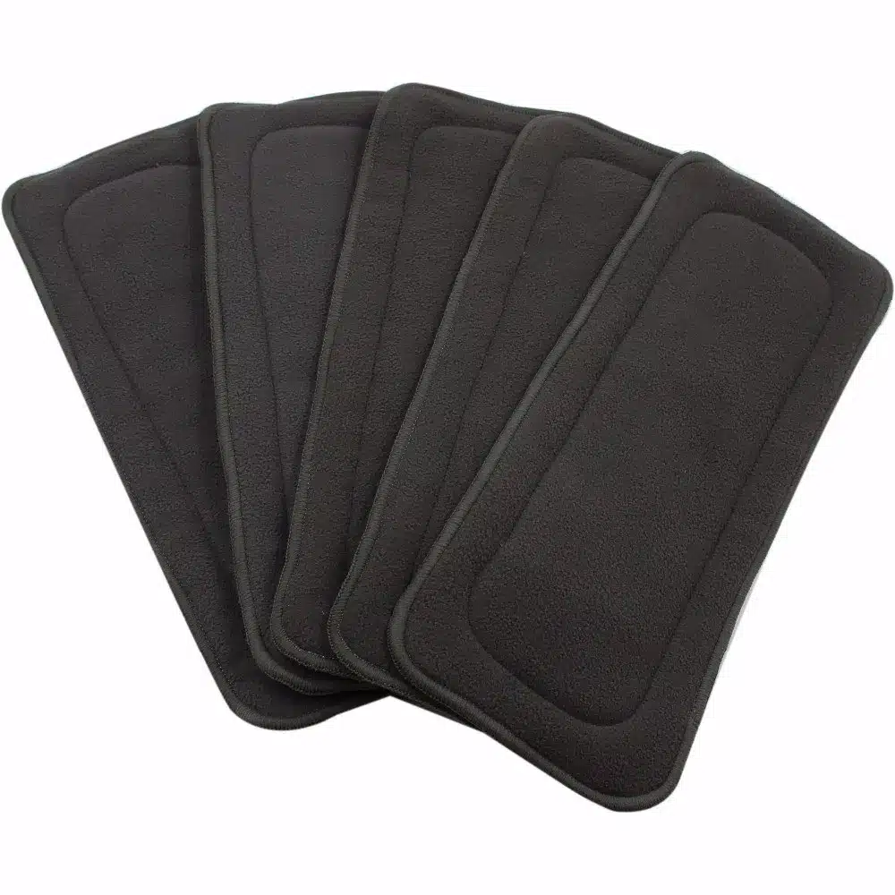 [Mumsbest]10 pcs Bamboo Charcoal Inserts For Baby Cloth Diaper Reusable Washable Inserts Liners For Real Pocket Cloth Nappy 22