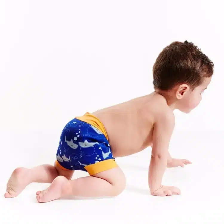High Waist Baby Swim Diaper for Boys Waterproof Spa Swim Diapers for Swimming Nappies Washable Reusable Baby Trunks for Swimming 19