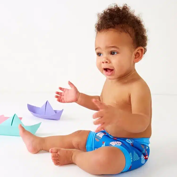 High Waist Baby Swim Diaper for Boys Waterproof Spa Swim Diapers for Swimming Nappies Washable Reusable Baby Trunks for Swimming 22