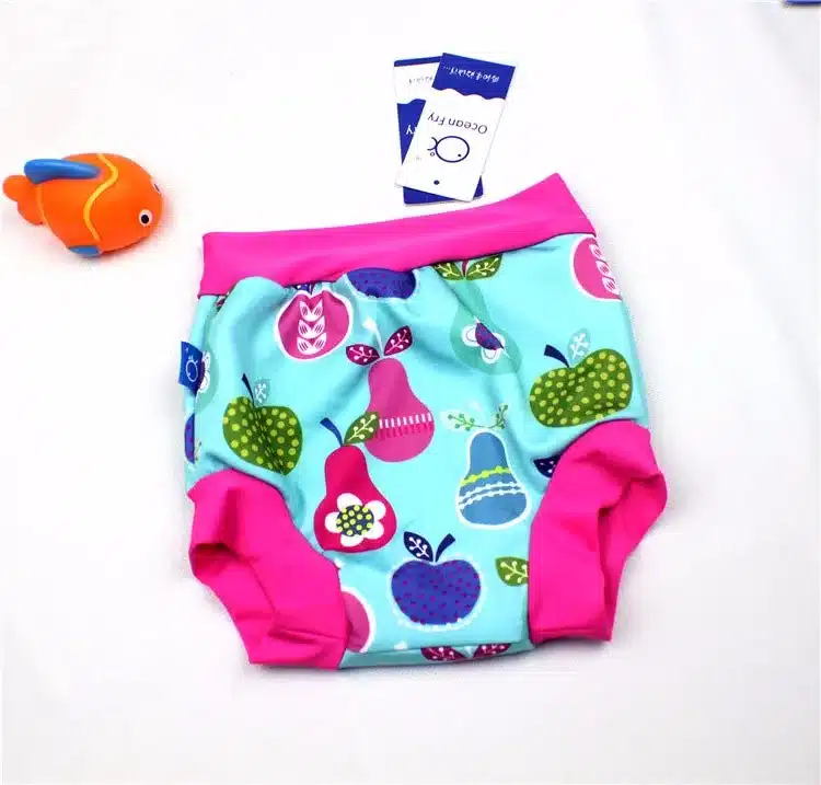 High Waist Baby Swim Diaper for Boys Waterproof Spa Swim Diapers for Swimming Nappies Washable Reusable Baby Trunks for Swimming 26