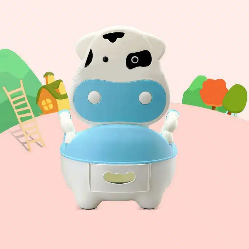 Toilet Children Baby Potty Training Cows Boy Girl Portable Potty Toilet infant Potty Infants Toilet Child Pot with FREE brush 3
