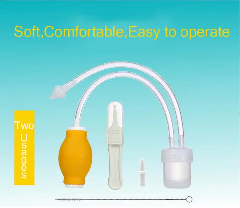 Baby Nasal Aspirator Set Baby Care Products Anti-backwash Device Vacuum Suction Newborn Nose Aspirator Cleaner Snot Nose Cleaner 6