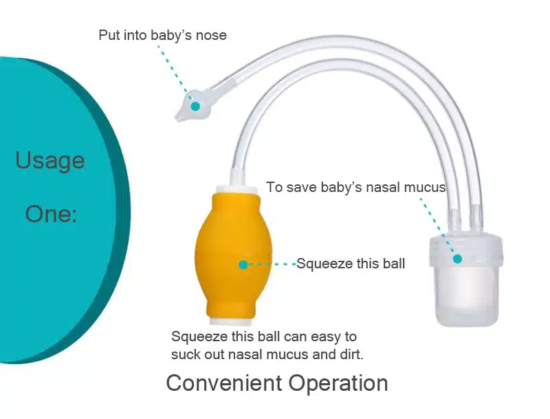 Baby Nasal Aspirator Set Baby Care Products Anti-backwash Device Vacuum Suction Newborn Nose Aspirator Cleaner Snot Nose Cleaner 9