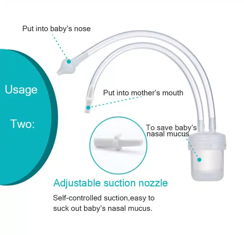 Baby Nasal Aspirator Set Baby Care Products Anti-backwash Device Vacuum Suction Newborn Nose Aspirator Cleaner Snot Nose Cleaner 10