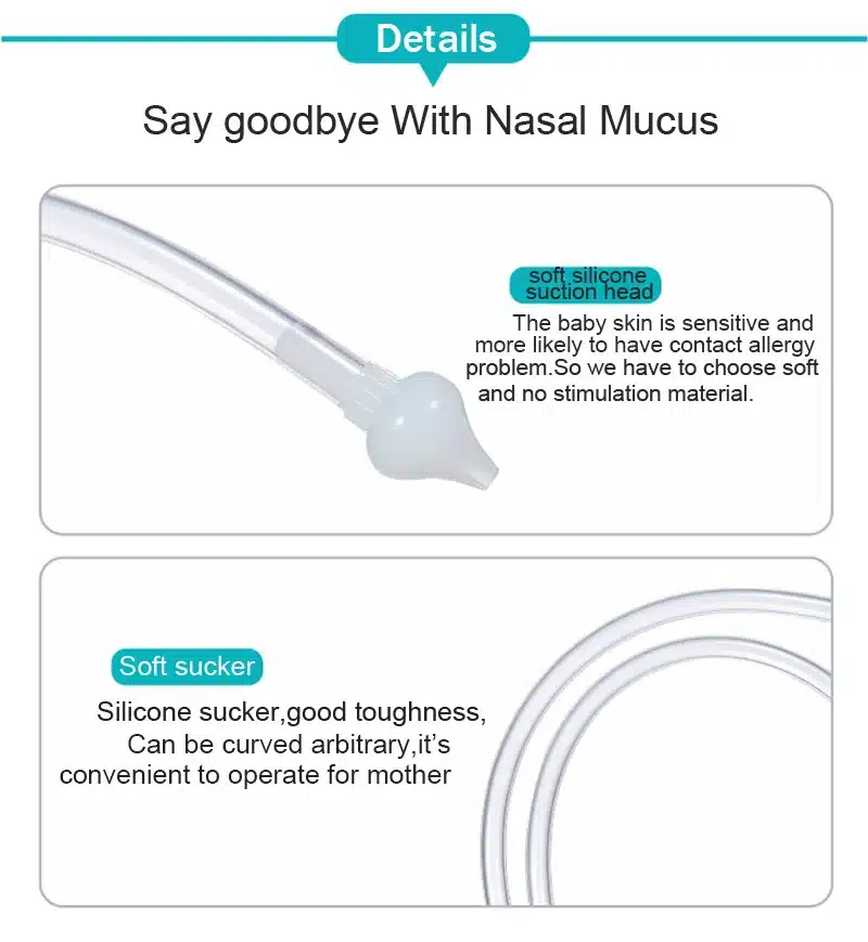 Baby Nasal Aspirator Set Baby Care Products Anti-backwash Device Vacuum Suction Newborn Nose Aspirator Cleaner Snot Nose Cleaner 11
